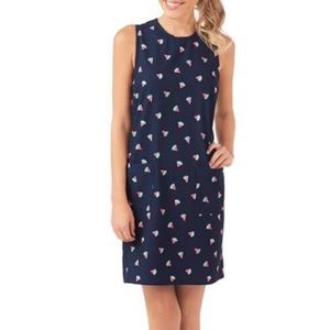 Mud Pie: Navy Sleeveless Watermelon Shift Dress